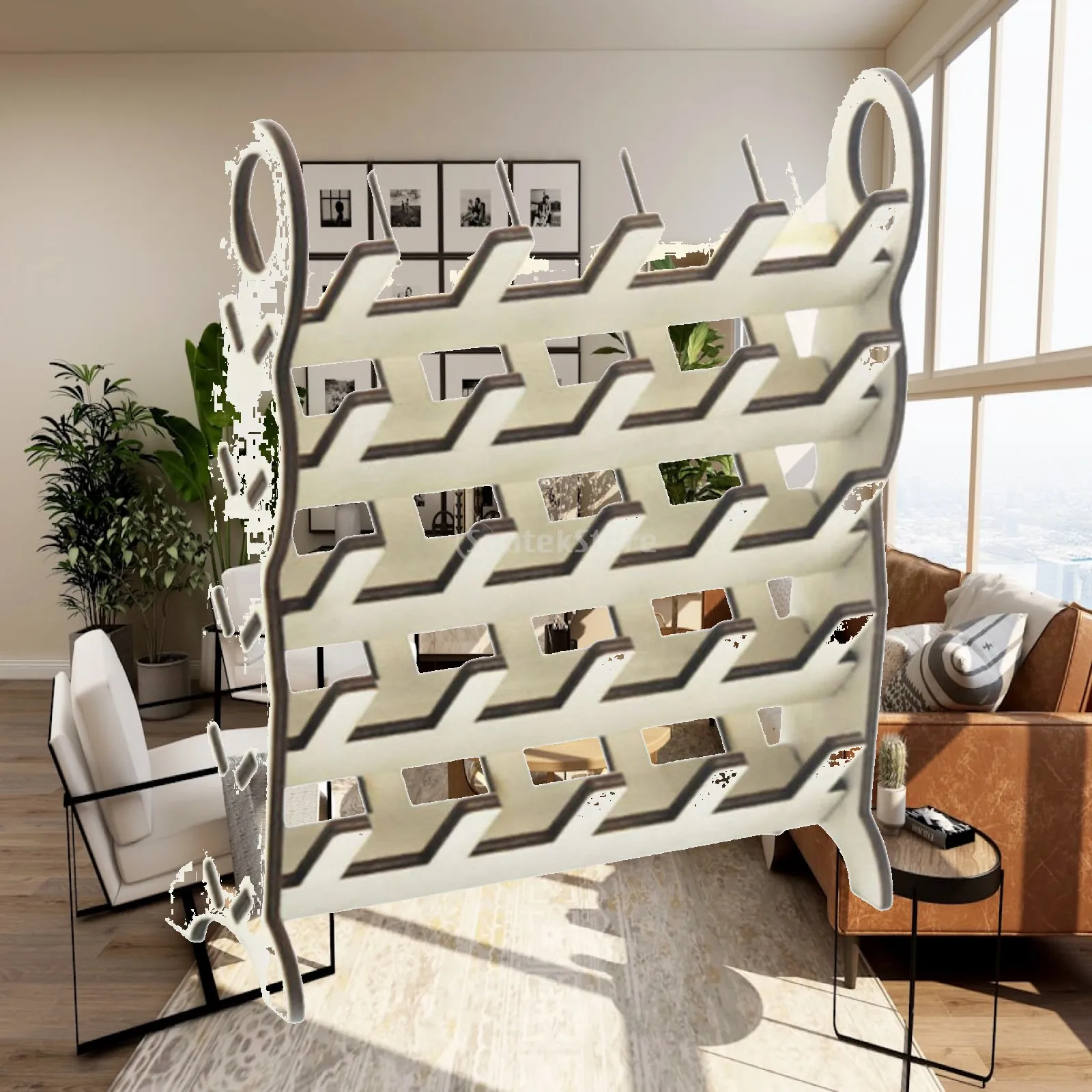Detachable Wooden Sewing Thread Holder Display Rack for Threads Storage Embroidery Quilting Supplies