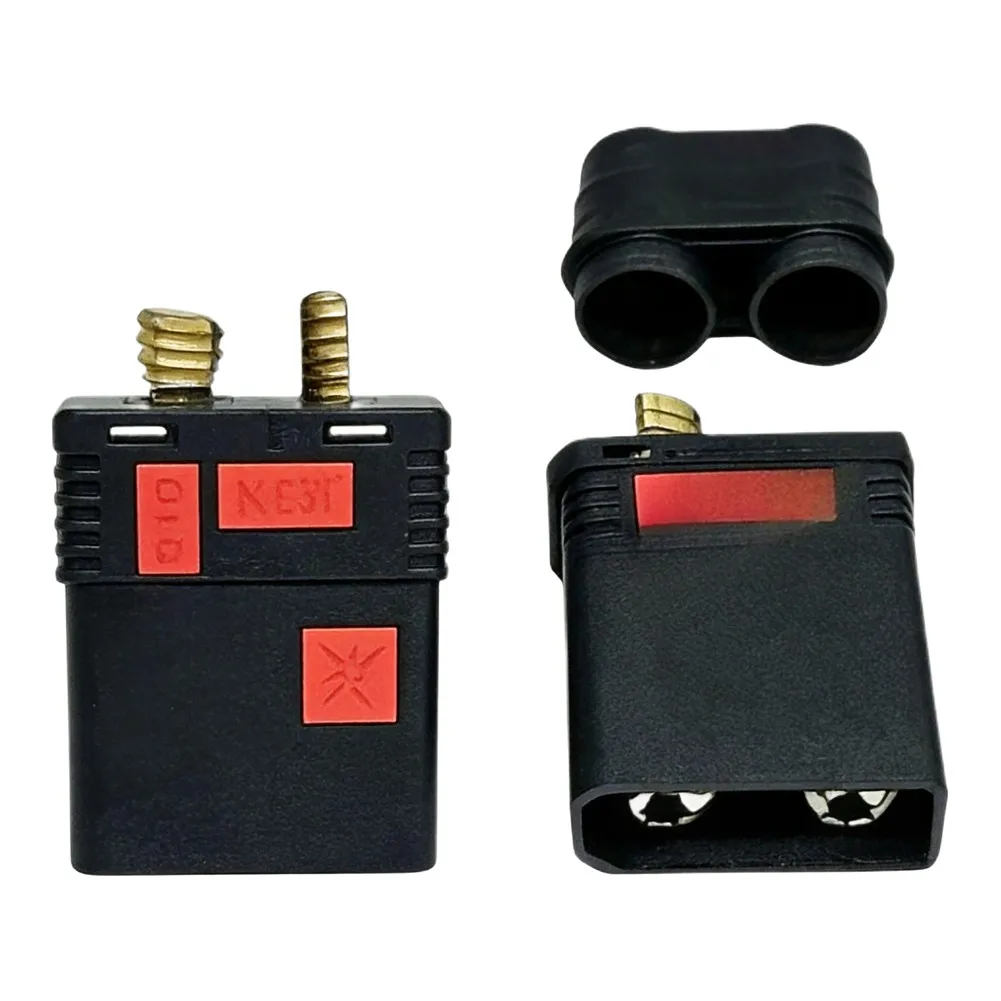 130A QS8 Plus Anti Spark Quick Connect Pair for RC For battery Gold Plated Contacts PA66 Heat Resistant Housing