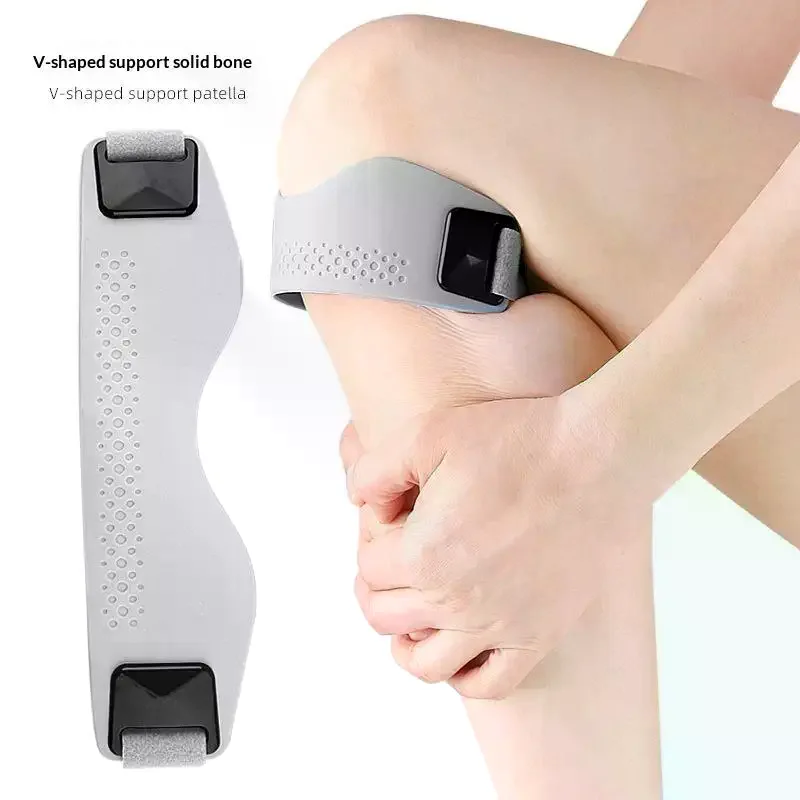 1PCS Adjustable Knee Support Pads Silicone Patellar Tendon Support Strap For Men Women Sports, Running, Tennis, Jumpers Knee
