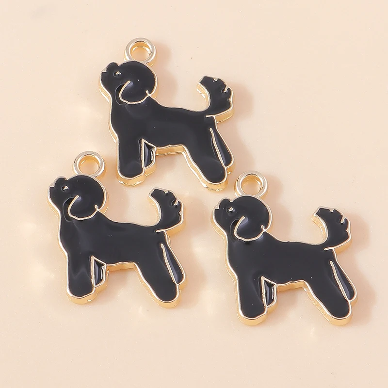 20 Stück Cartoon-Tier-Hunde-Anhänger, Emaille-Pfotenabdruck-Charms für Schmuckherstellung, Ohrringe, Halsketten, Armbänder, DIY-Geschenke – Detail 14
