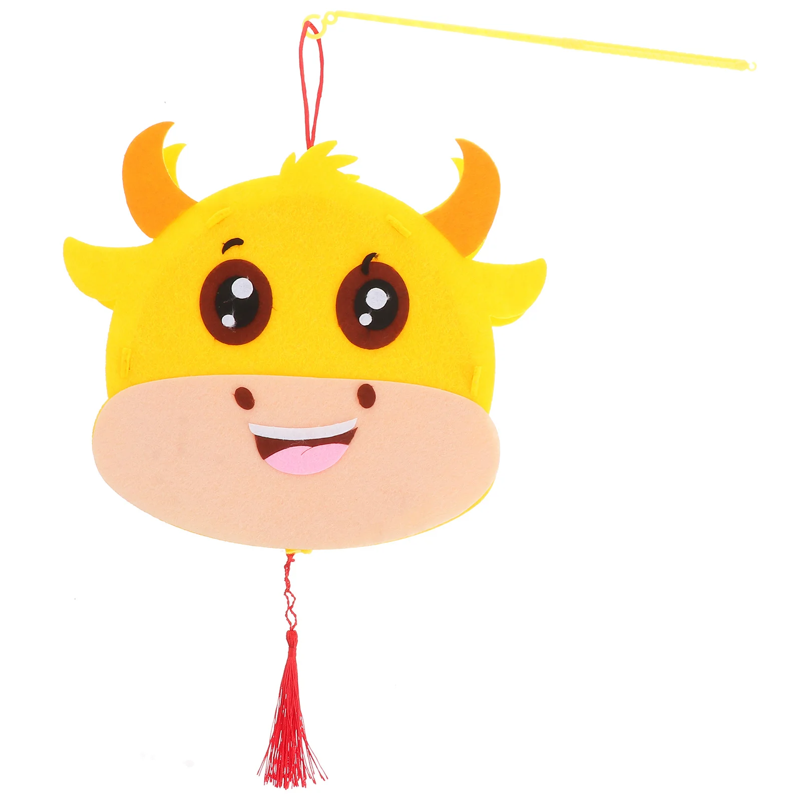 Cartoon DIY Handgemaakte Chinese Dierenriem Koe Lantaarn Materiaal Pakket Kinderlantaarns Educatieve Ambachtelijke Decoratie Kleuterschoolfeest