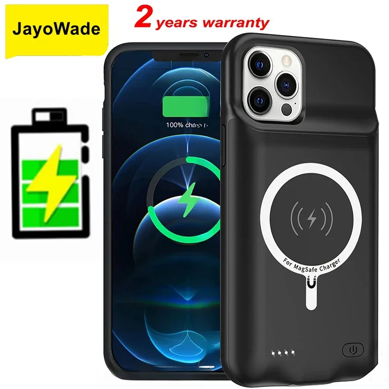 10000mAh Portable Smart Wireless Charging Case For iPhone 12 12 Pro Rechargeable Extended Battery Charger Case For iPhone 12