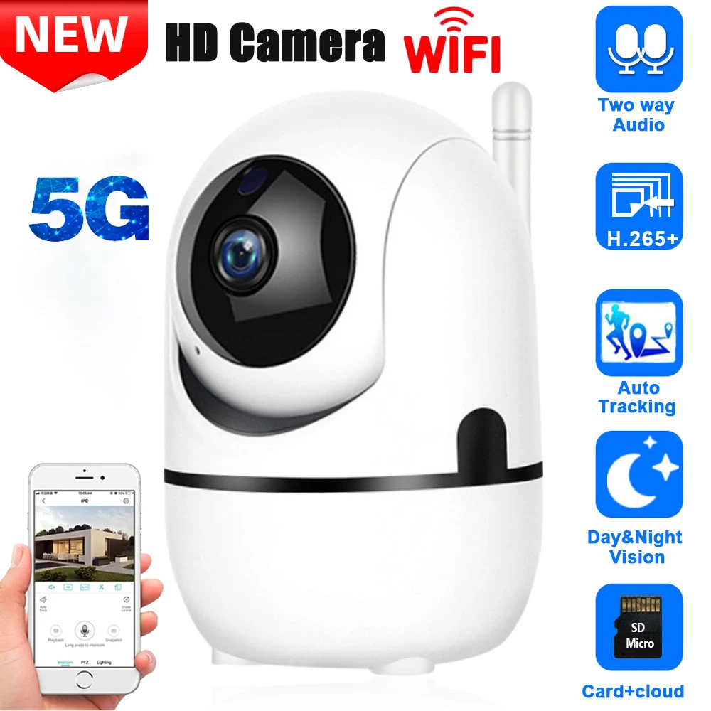 4K Mini Camera Smart Home Auto Tracking 1080P Wifi IP Camera Full Night Vision Network Wireless CCTV Video Baby Security Camera
