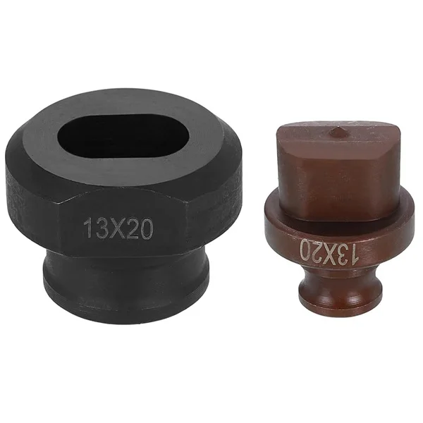 

Discount Hydraulic Hole Punch Die 13x20mm Oval Hole 40Cr Steel Electric Punching Kit for MHP-20 JP-20 Electric Punching Machine