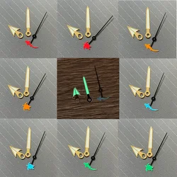 Watch Hands Green Luminous Golden Edge Watch Accessories Pointer with Turtle/ Fish Second Hand for NH35/36/4R/7S Movement