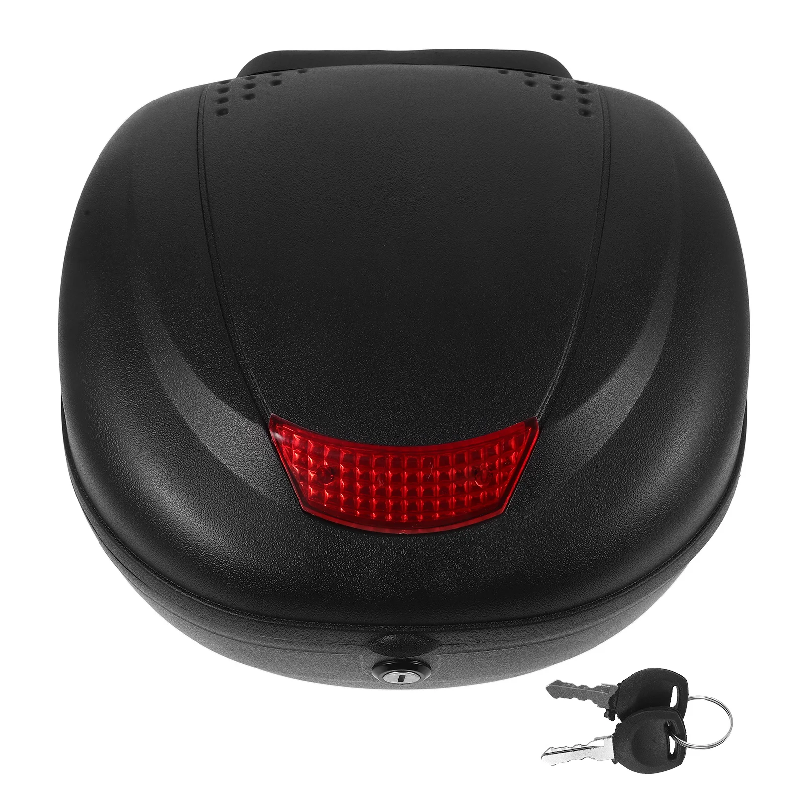 

Electric Motorcycle Tail Box Top Case Plastic Protective Rainproof Reflective Design Safety Motorcycle Trunk Storage