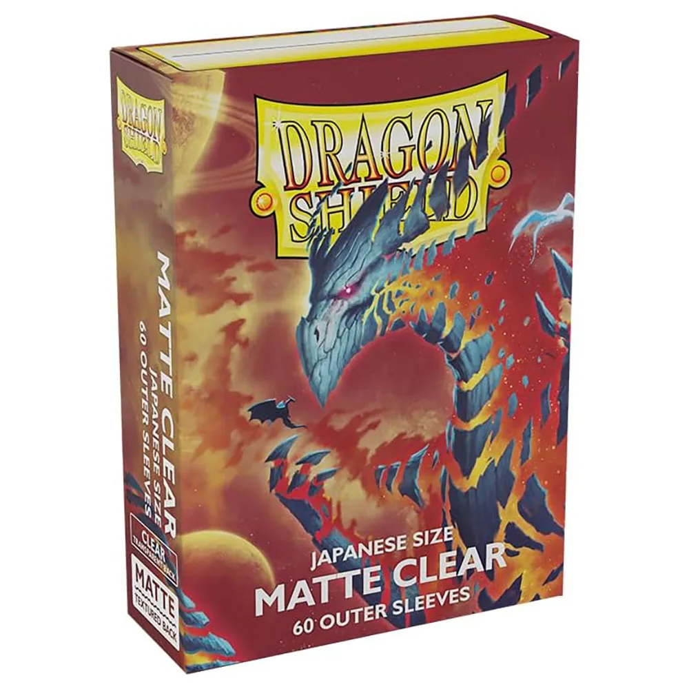 Dragon Shield 60Pcs/Set  Japanese Size Matte Clear Outer 60 Sleeves Clear Card Individual Pack used for YGO