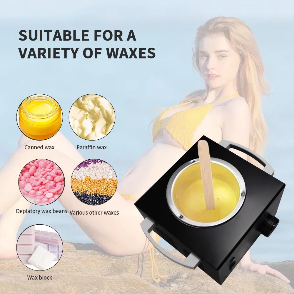 Wax Heater Electric Hair Removal Warmer Pot Machine Hands Feet Paraffin Wax Therapy Depilatory BeautyTool Adjustable Temperature