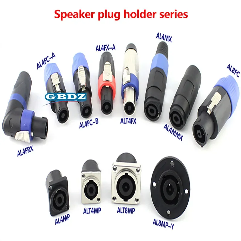 Professional 4-Pin Aviation speakon Speaker Audio Connector & Adapter  XLR Plug L-Shaped 90 Degree 4 Pin Powercon Connector