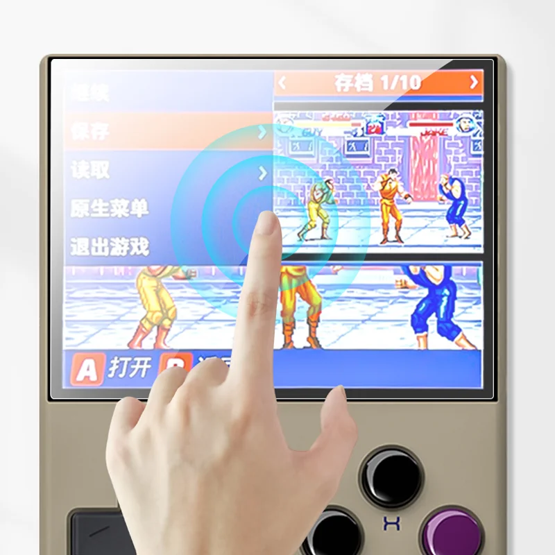 Miyoo mini v2用の硬質強化ガラス保護フィルム,ポータブルゲームコンソール用の保護アクセサリー