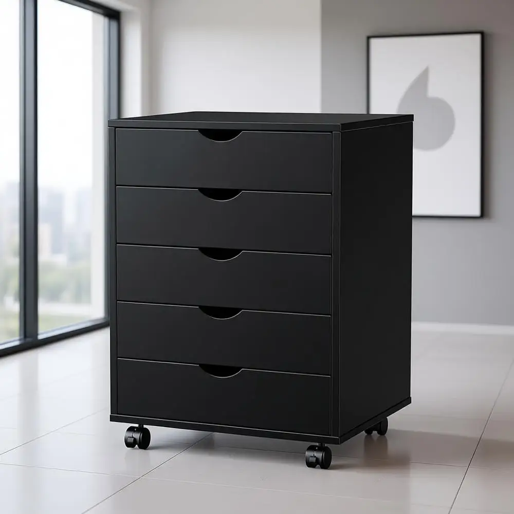 

Rolling Storage Cabinet with Wheels for Home or Office Organization