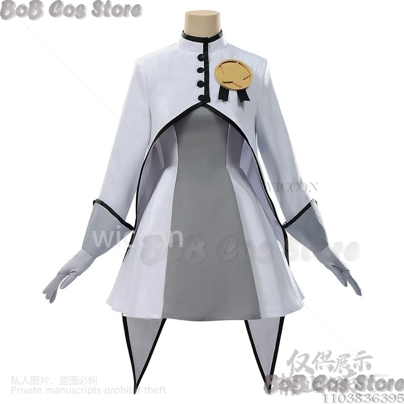 Anime Card Captors Sakura KINOMOTO Cosplay White Gray Dress Cape Lolita Kawaii Cute Uniform Wig Japanese Carnival Cos Customized