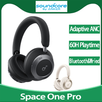 Original Anker Soundcore Space One Pro Adaptive Active Noise Cancelling Headphones Driven by 6 Mics Super Foldable Design Hi-Res