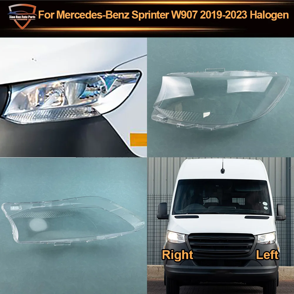 

Front Headlight Cover Headlamps For Mercedes-Benz Sprinter W907 2019 2020 2021 2022 2023 Halogen Transparent Shell Lens Case