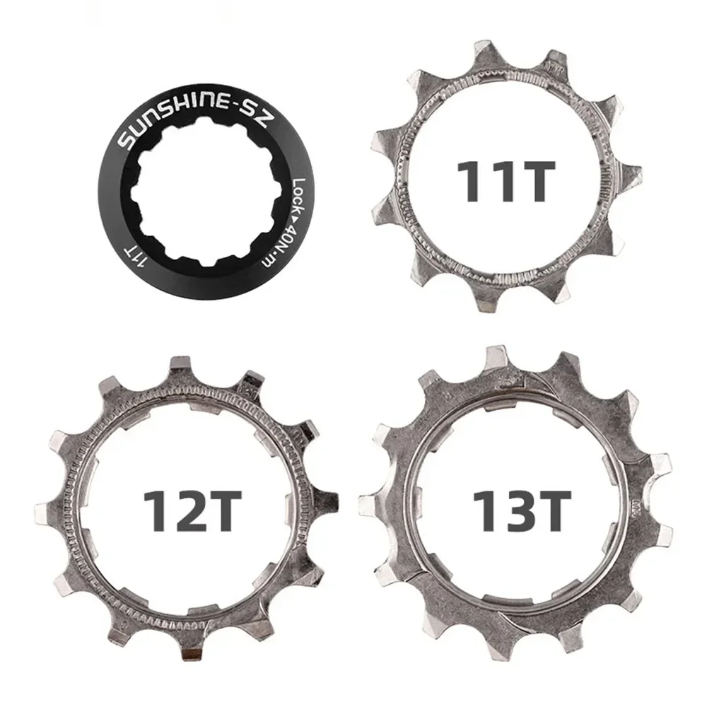 Mountain Bike Freewheel Steel Bike Cassette Cog 8/9/10/11 Speed 11/12/13T Narrow-Wide Teeth Bicycle Freewheel Part Accessories