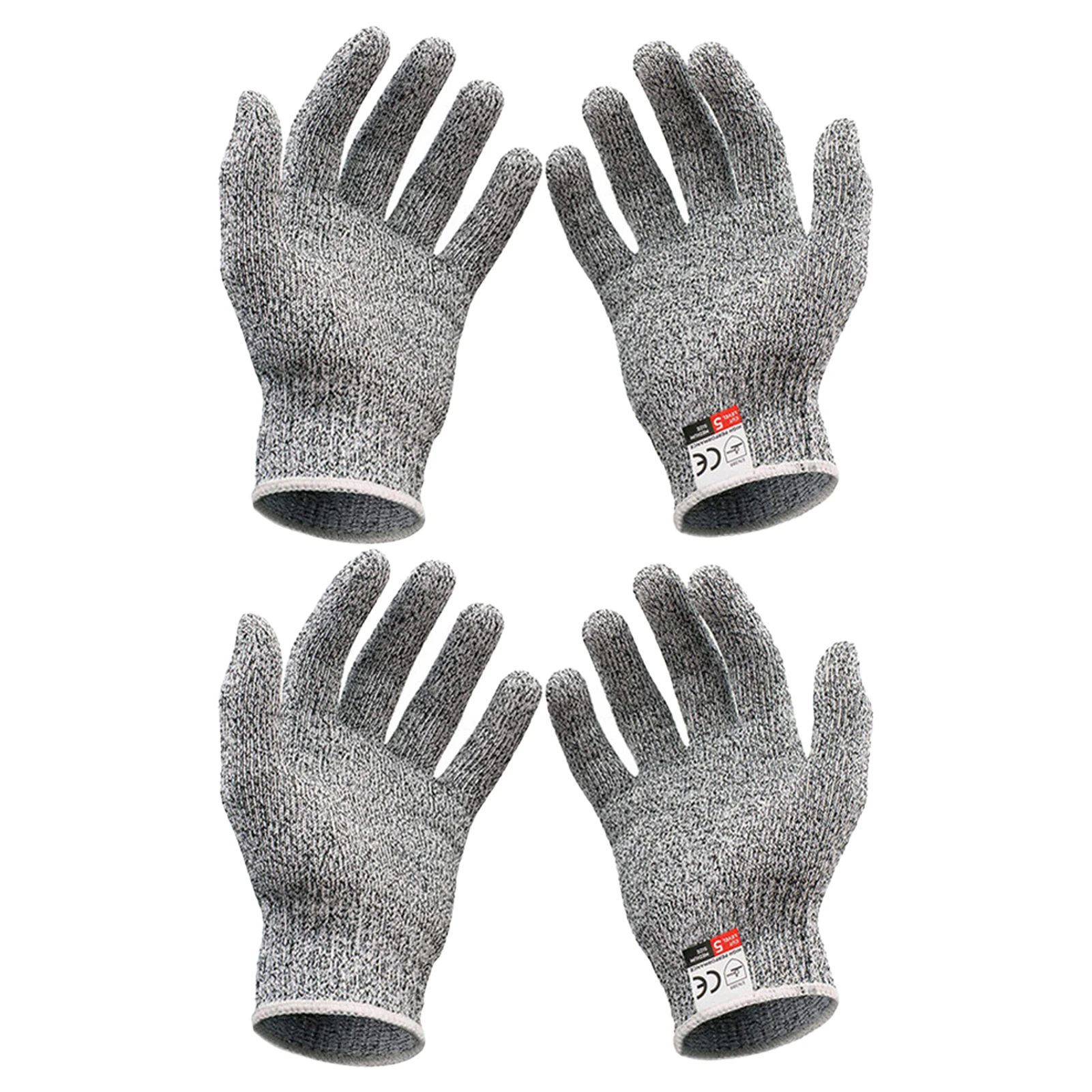 カッチャーカット耐性手袋、キッチン、肉、ガーデニング、魚の鱗、hppe、m、l快適、レベル5、保護安全、大人、ストレッチ、2ペア