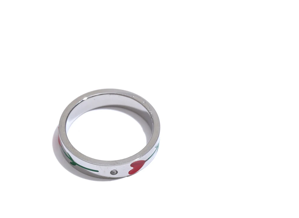 Yhpup # Edelstahl Emaille Blume Farbe Retention Mode Ring Neue Stil Wasserdicht Charme Exquisite Schmuck Großhandel – Detail 6