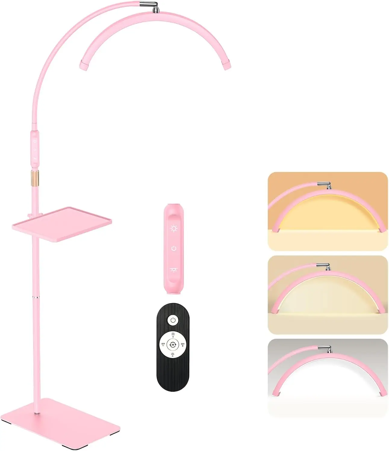 LED Floor Lash Lamp for Eyelash Extensions, Nail Art, Tattoo Care - Pink