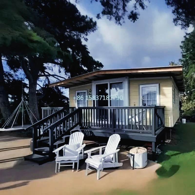 Foldable Container House Collapsible Double Wing Folding Container House Expandable Prefabricated Tiny Home Container Houses