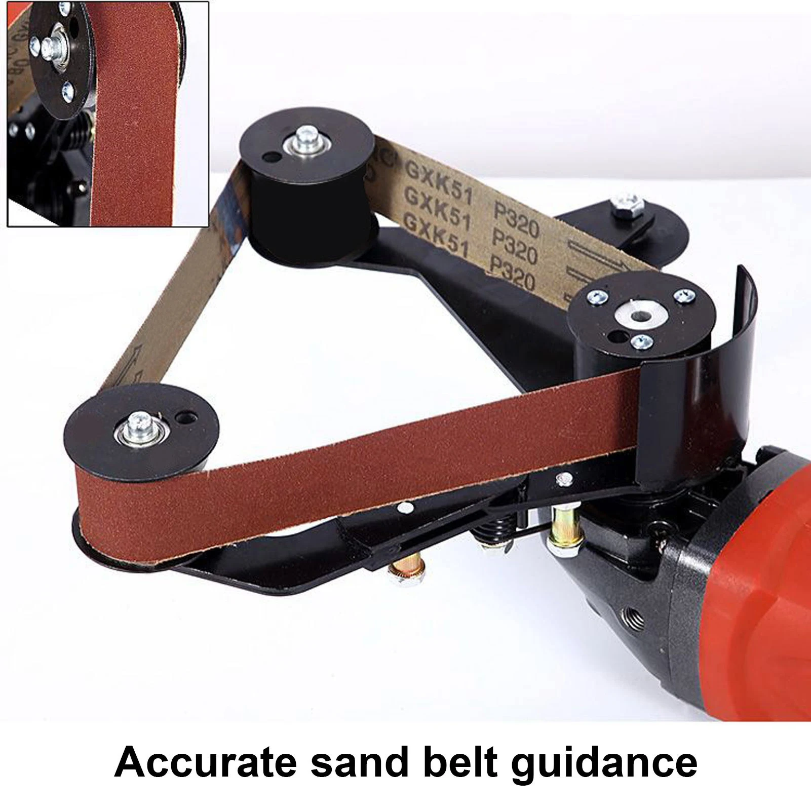Mini Belt Sander DIY Sanding Machine Stainless Steel Tube Pipe Polisher Grinder Tool Belts Grinder Stainless Steel Pipe Polisher