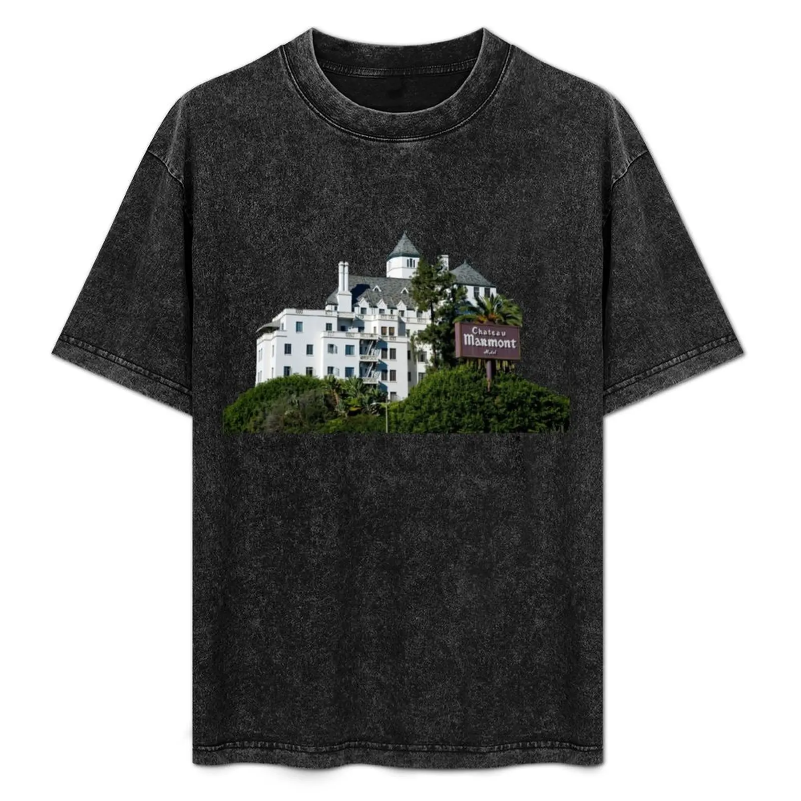 

chateau marmont 3 T-Shirt Holiday Casual Short Sleeve Top