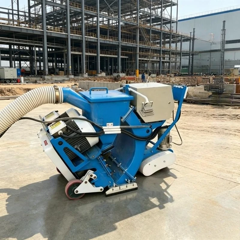 Portable Shot Blasting Machine Industrial Road Shot Blaster Concrete Pavement Anti Skid Surface Roughening Energy Saving