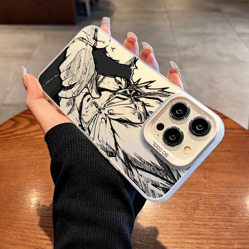 Comics D-Dragon Ball Saiyan For Apple iPhone 15 14 13 12 11 XS XR X Pro Max Plus Colorful Silver Cover Phone Case image 4