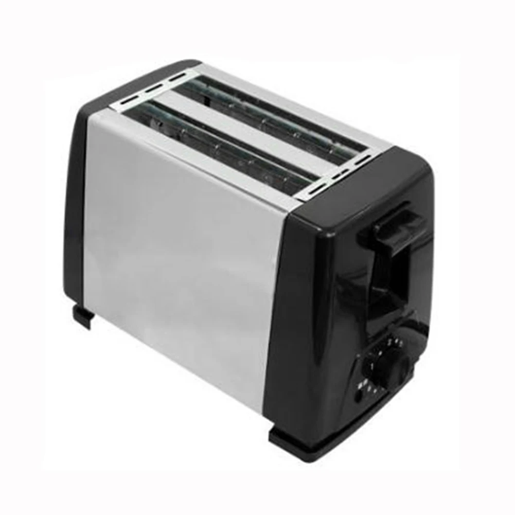 Tostadora de pan de 2 rebanadas, máquina automática de pan, calentamiento rápido, ranura ancha de acero inoxidable, 6 ajustes de tostadas, electrodomésticos de cocina