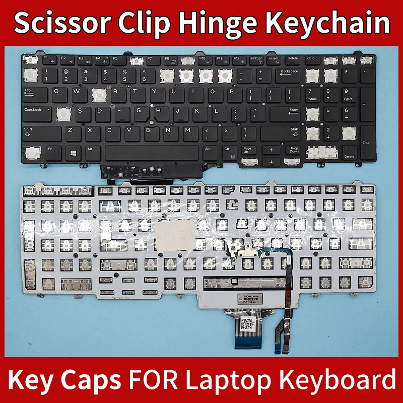 Tampa de Tecla de Reposição com Mecanismo Tesoura para Dell Latitude E5550 E5570 5580 E5590 M3510 M7510 7720 M7520 3510 20 7510 7710