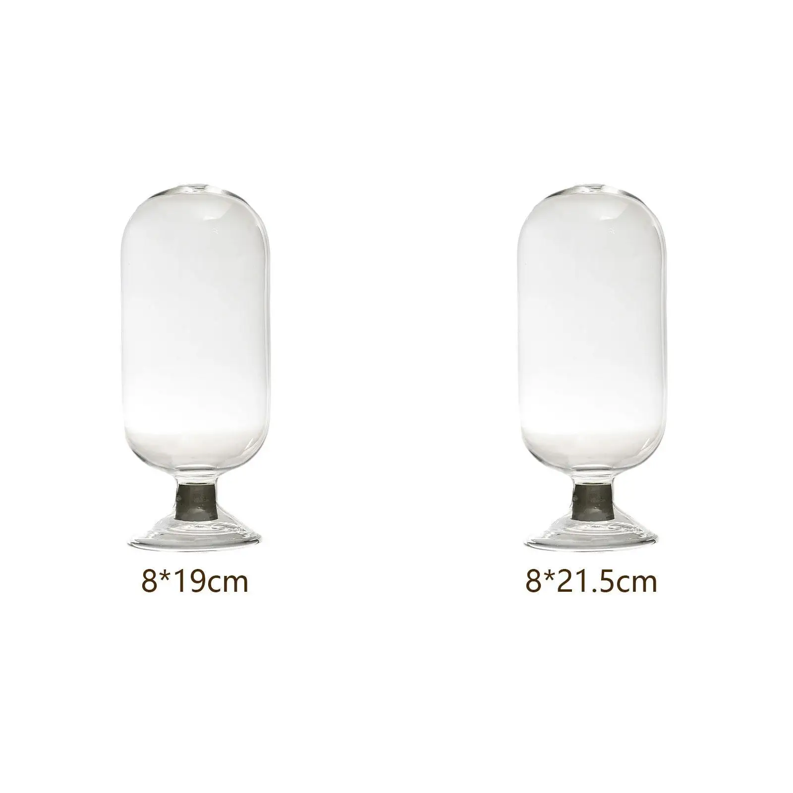 Glass Match Cloche Jar Match Holder Multiuse Storage Container Fireplace Match Cloche Bottle Jar (Matches Not Included)