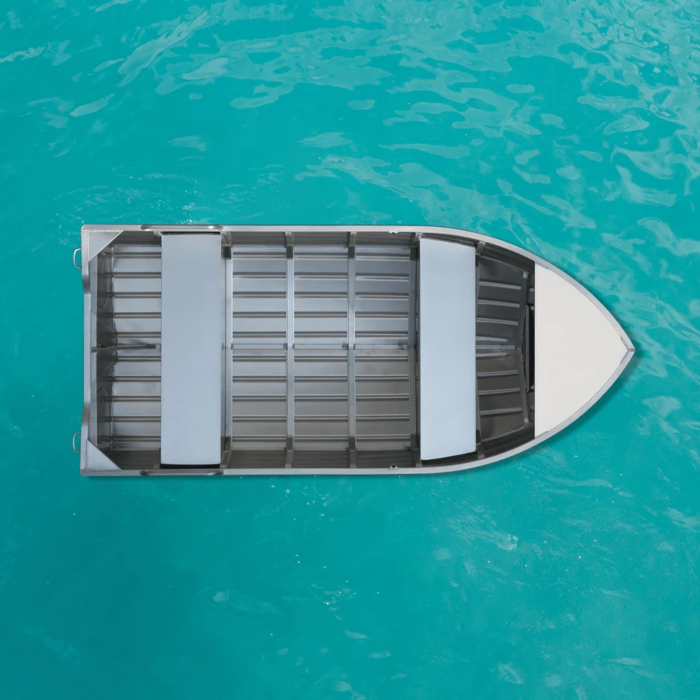 J490 V-hull aluminum speed boat fishing boat bass boat with console and sofa for sale