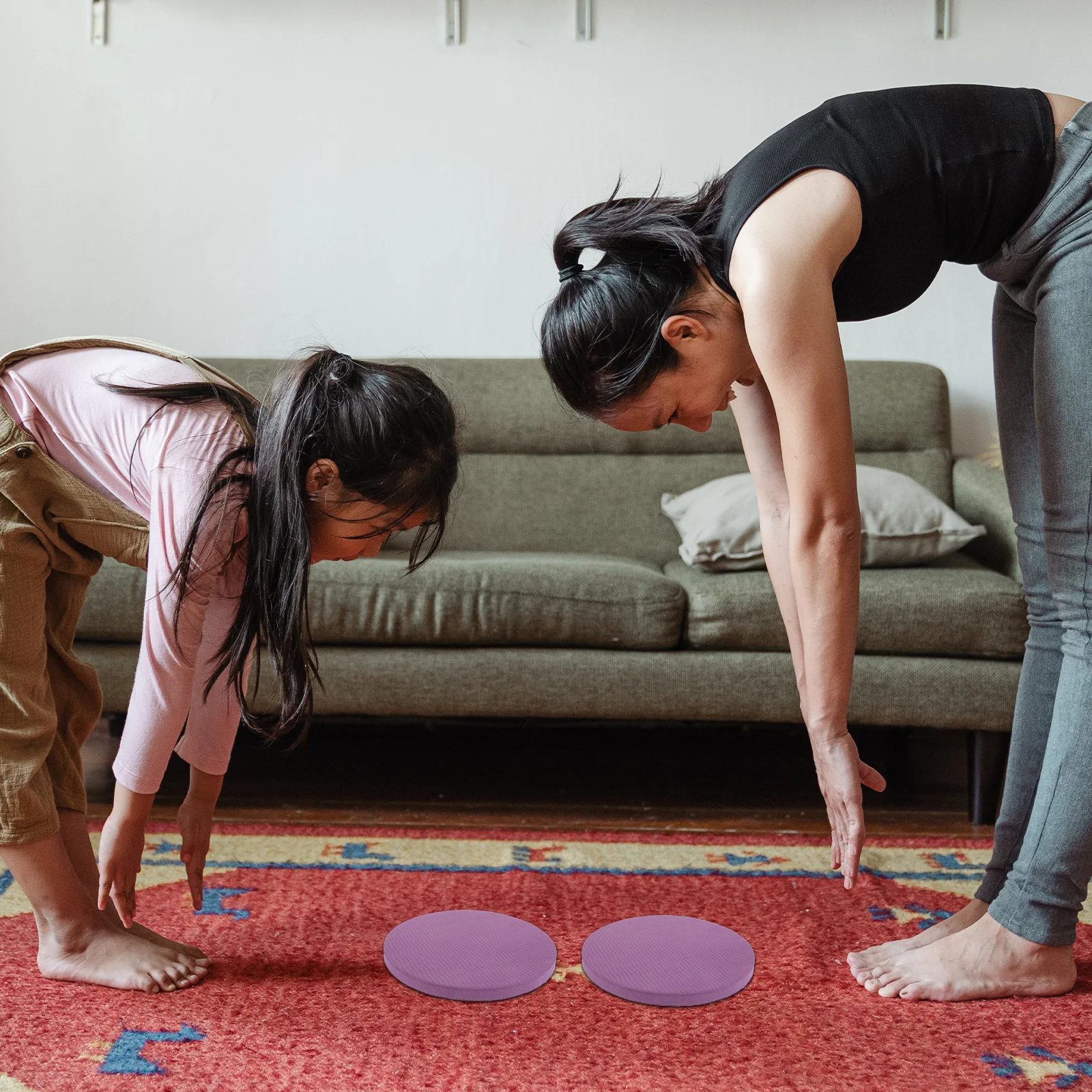 

2Pcs Thick Kneeling Pad Yoga Mat for Pilates Fitness Non-Slip Exercise Mat Comfortable Knee Elbow Support Home Gym Use