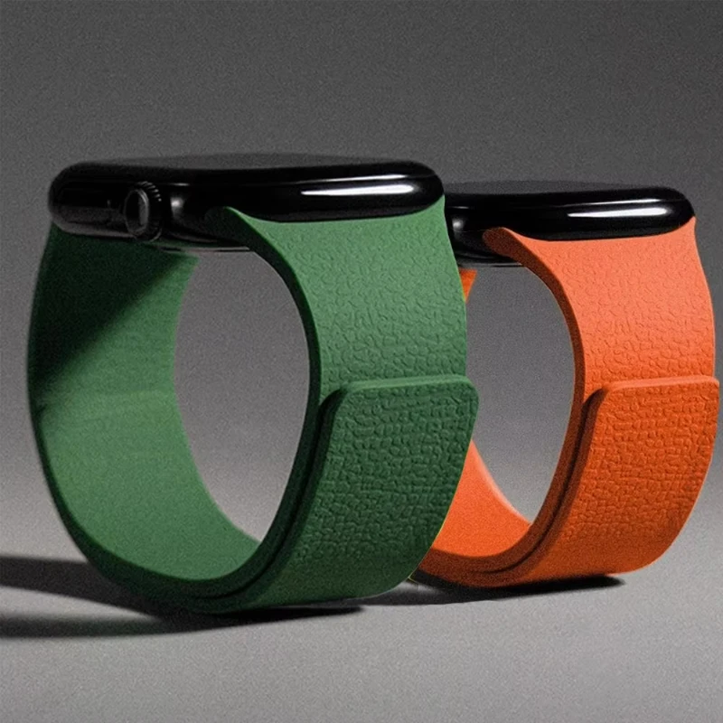 2025 جديد سيليكون حزام مغناطيسي لساعة أبل Ultra2-3 49 مللي متر 45/42/46/40/41 مللي متر سوار رياضي سلسلة 11 10 9 8 7 6 5 4 SE الفرقة #3