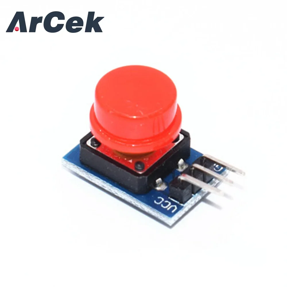 12x12mm Big Key Modul Big Button Modul Licht Touch Switch Modul mit Hut High Level Ausgang für Arduino oder Himbeer Pi 3