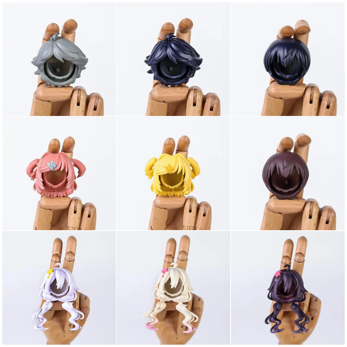 Ob11 Doll Plastic Hair Replacement Doll Hair Head Mold Accessories For Obitsu11 Gsc Body 1/12 Bjd Head Shell Doll Body Boy Girl