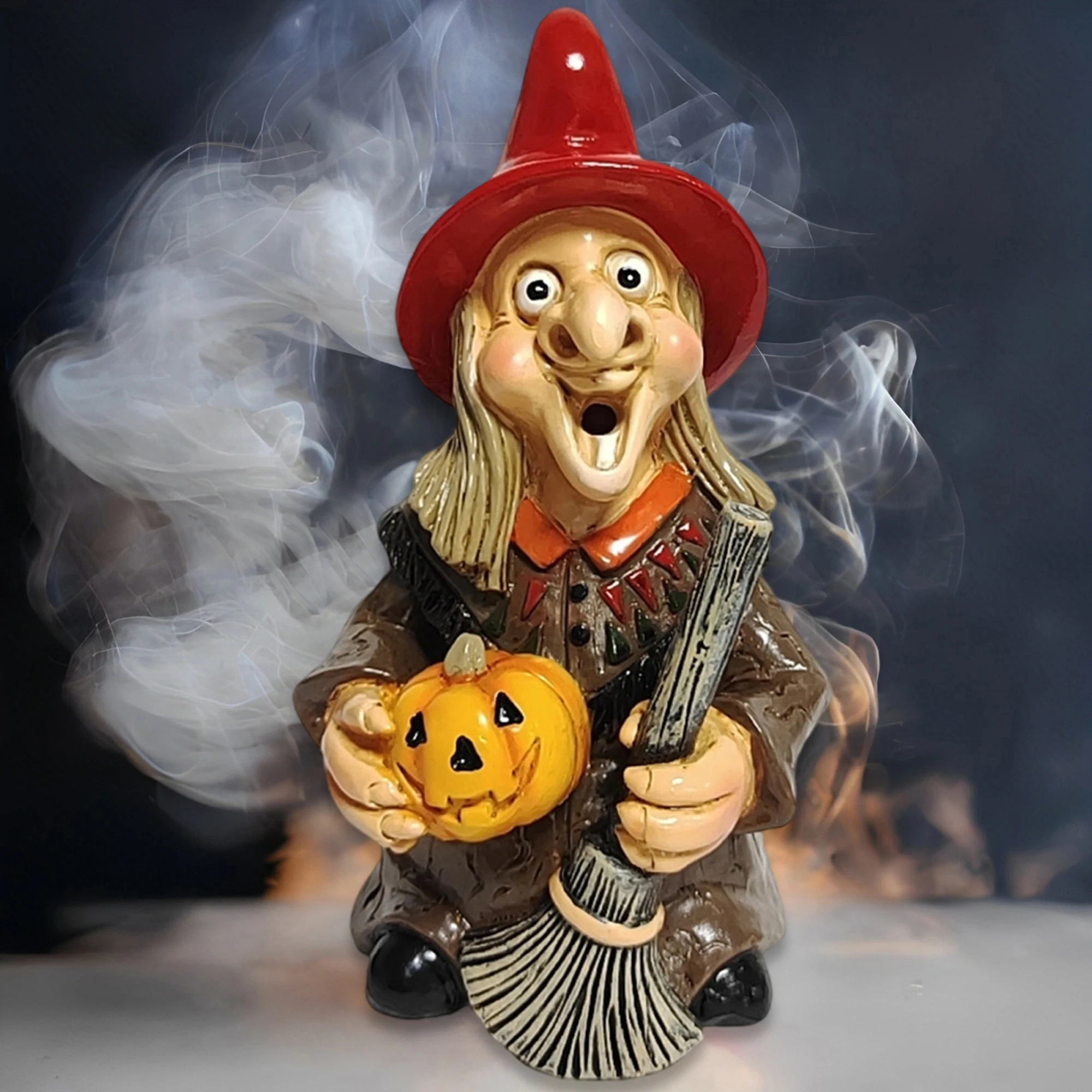 

Жуткий Хэллоуин, черный кот, подсвечник, украшение дома с привидениями, фигурка ведьмы для домашнего декора, вечеринки