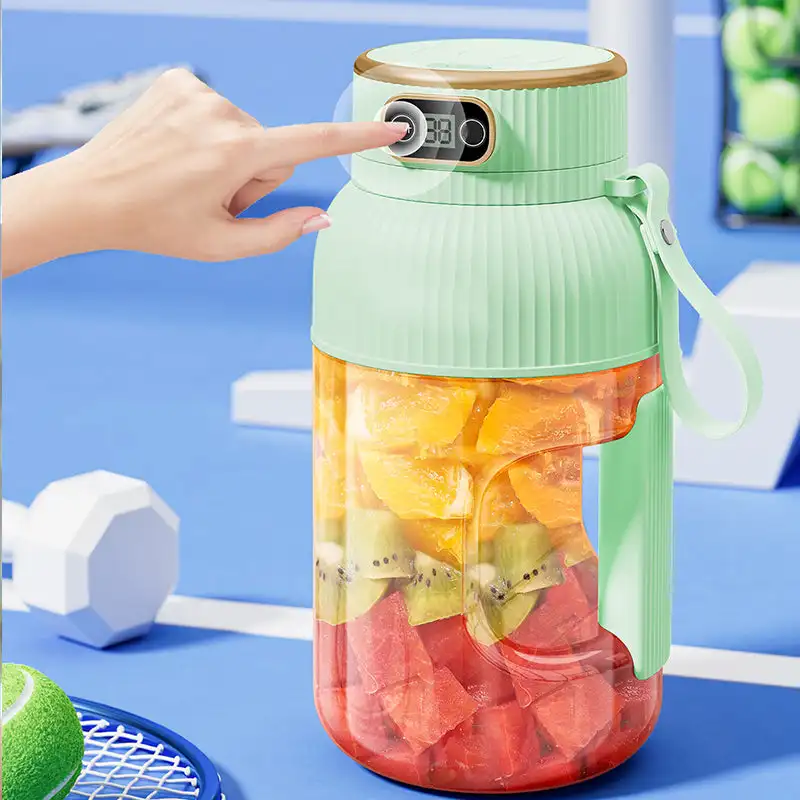 

1200ML Multifunctional Portable Juicer Cup Electric Digital Display Blender Fruit Juicer Home Milkshake Juice Maker Tool