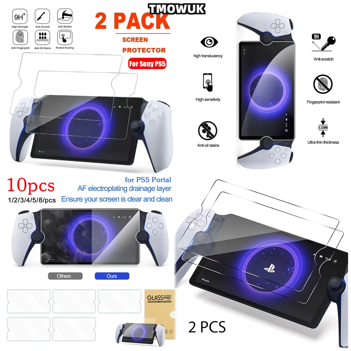 Advanced Protection Glass For Sony PlayStation Portal 5 PS5 - Impact Absorption Layer