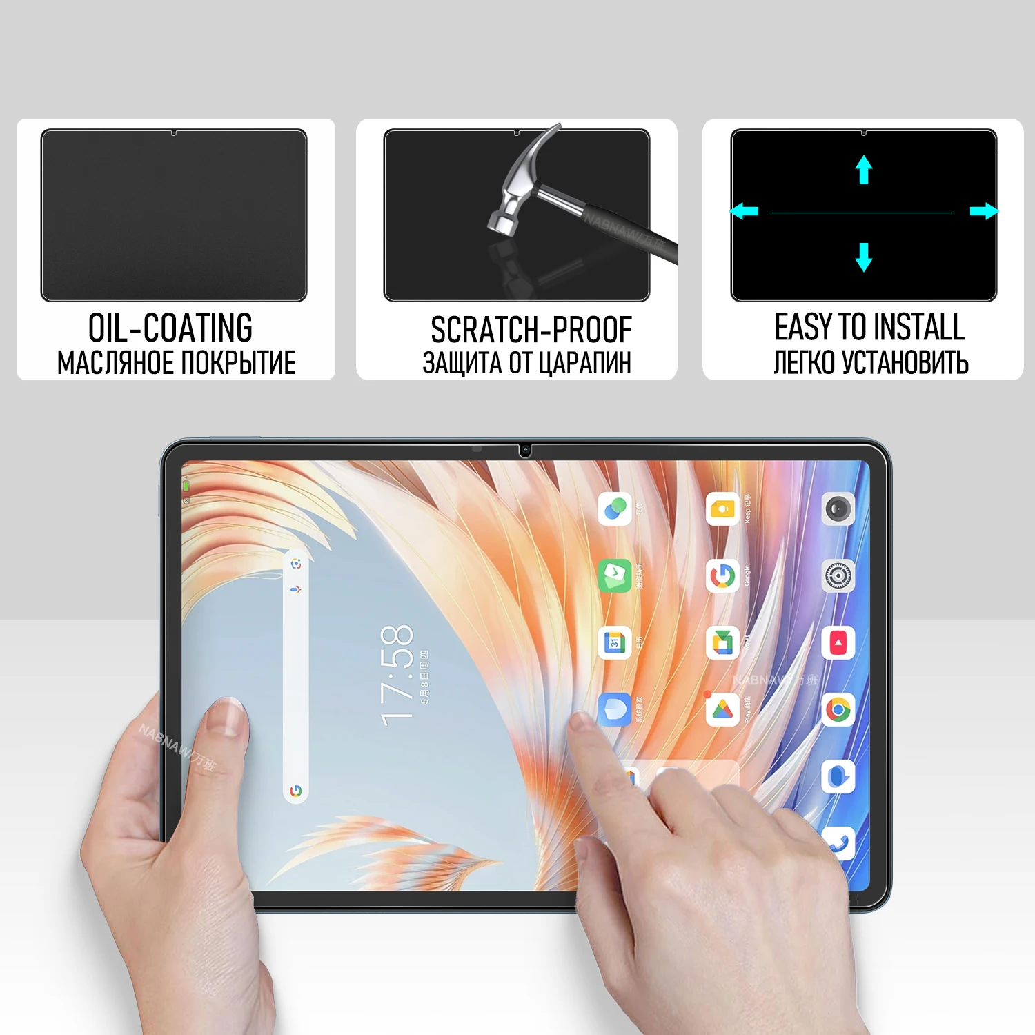 For Blackview Tab Mega 3 Full HD Tempered Glass Screen Protector On Blackview MEGA 3 12.1 Tablet Scratch Proof Cover 2-Pack