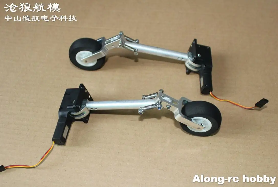 130mm--160mm Double Spring Shock Absorber Kneeling Main Retractable  Landing Gear for 3-5kg RC Plane Airplane DIY Models Part