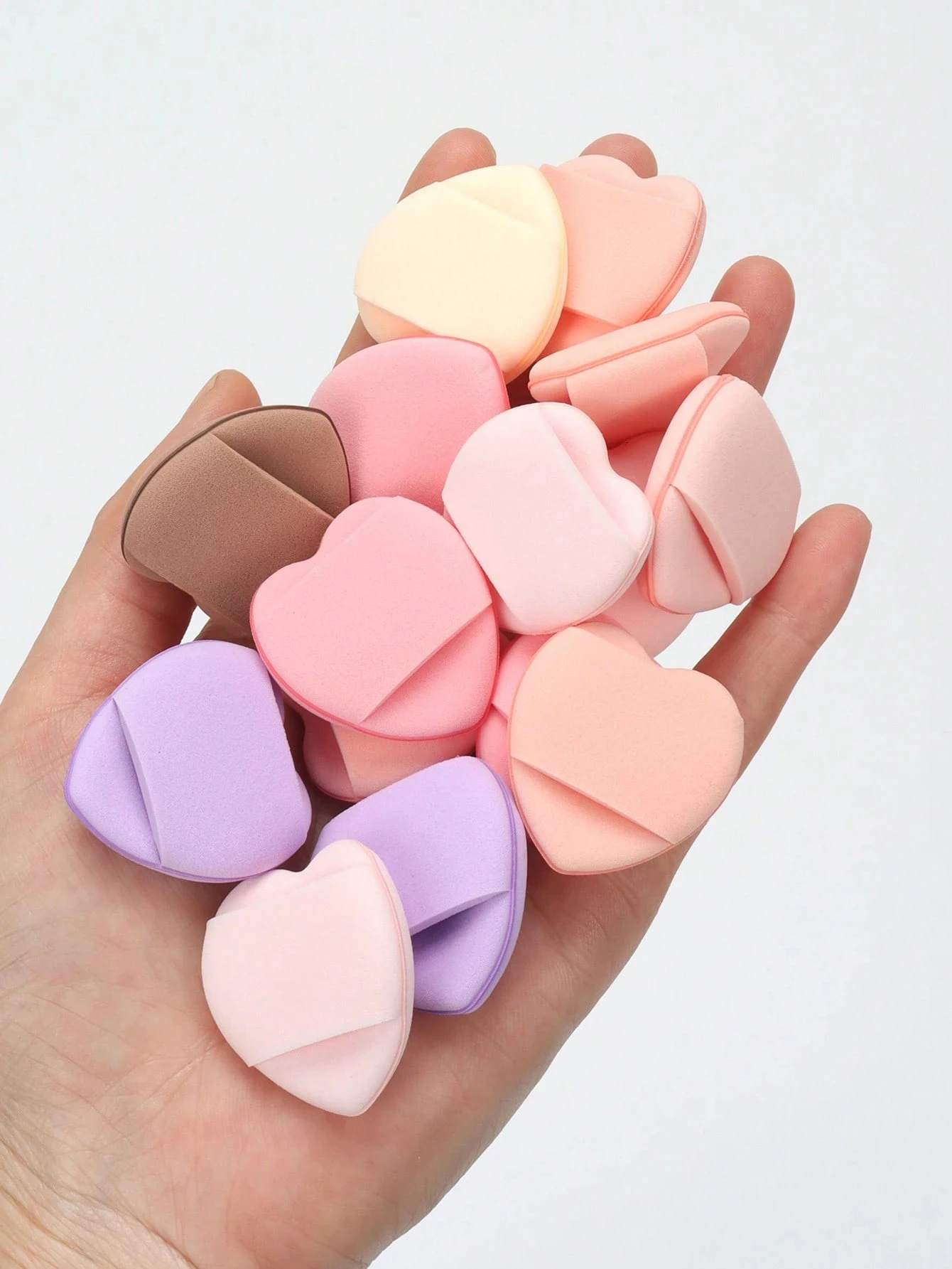 10/20/50 szt. Mini gąbki do makijażu, zawiera gąbki do poduszki powietrznej, gąbki mieszane bez lateksu i gąbki do makijażu