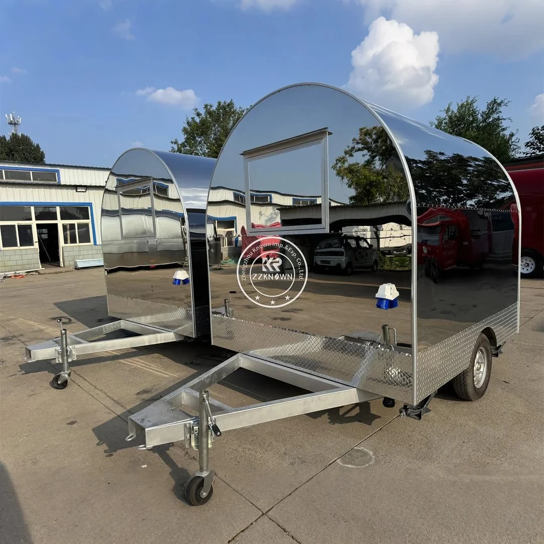 

Mobile Street Food Cart Kiosk Food Trailer Truck Pizza Taco Concession Catering Trailer Customized Ice Cream Cart For Sale