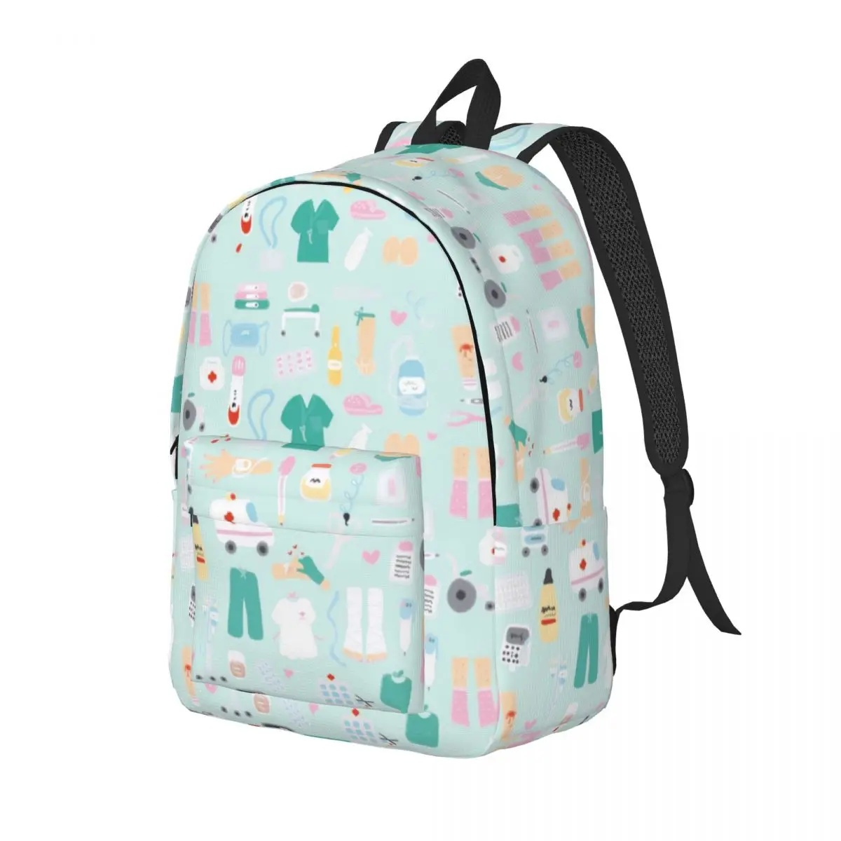 Doctor Nurse Enfermera En Apuros Bag Printed Lightweight Casual Schoolbag For School, Outdoor, Shopping, Office 15.7in 17.7in