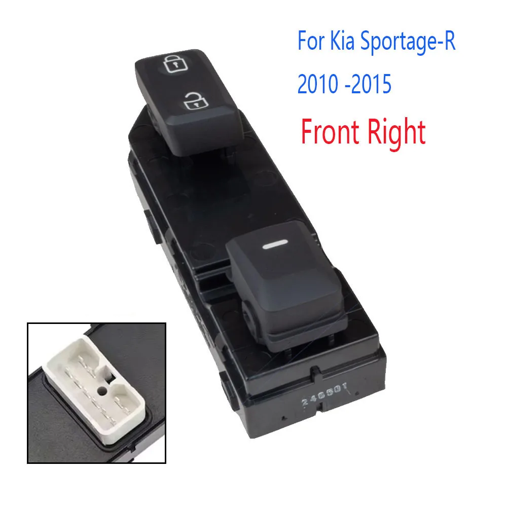 

Front Right Window Switch for Kia Sportage 2010 2011 2012 2013 2014 2015 Electric Glass Lifter Control Button Car Accessories