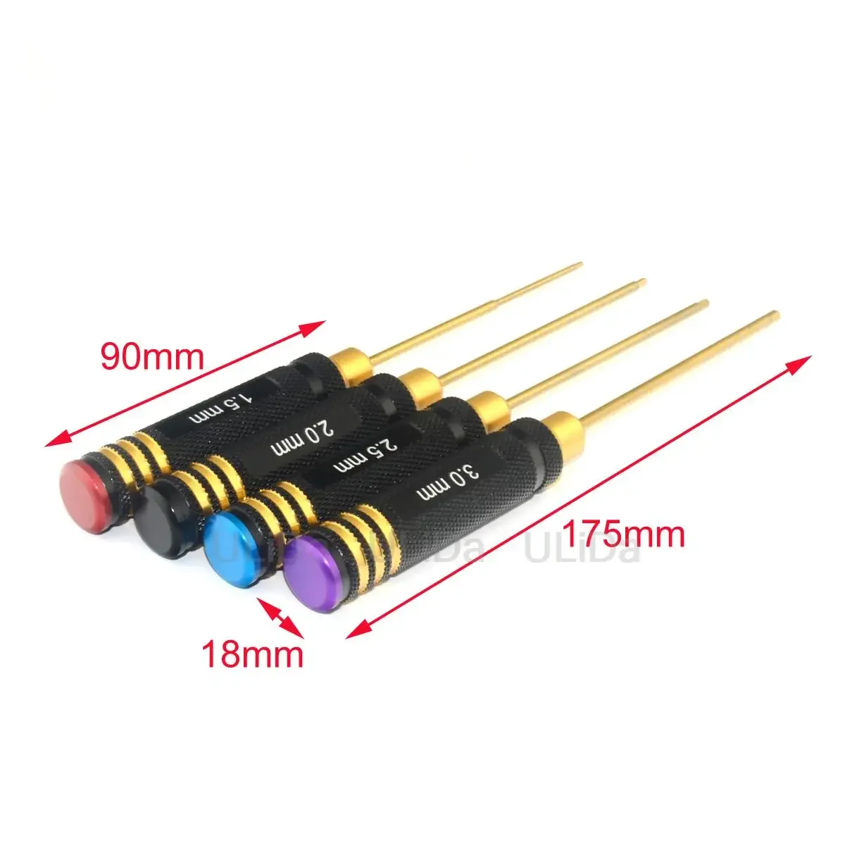 1.5/2/2.5/3mm Hexagon Screwdriver Screw Driver Metal Tool Kit For Axial Scx10 Traxxas Trx-4 Tamiya Rc Car Quadcopter Boat Toys