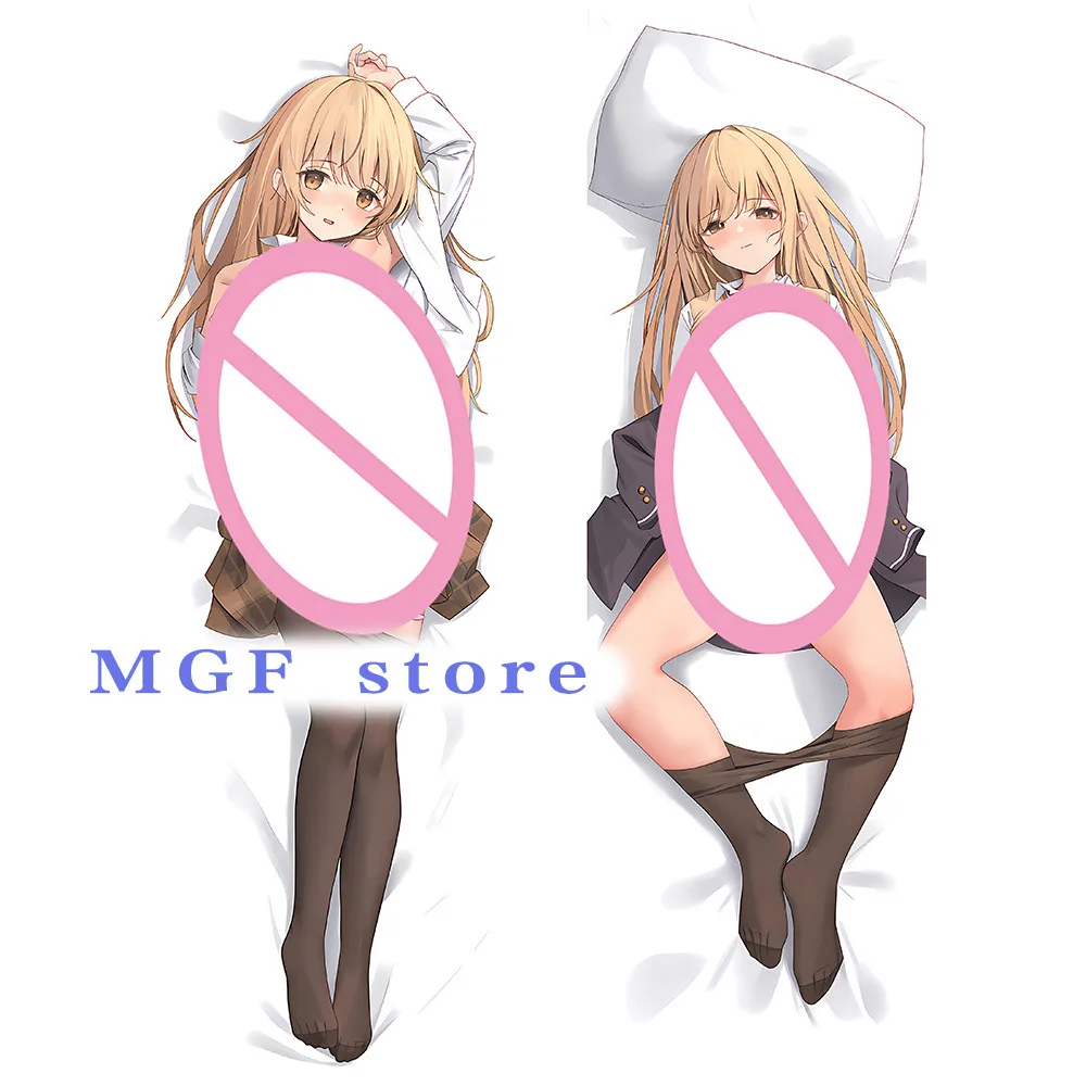 غطاء وسادة للجسم مطبوع على الوجهين ، حافظة وسادة تنكرية مثيرة ، شينا ماهيرو أوتاكو ، شقية ، داكيماكورا ، أنيمي ، فتاة