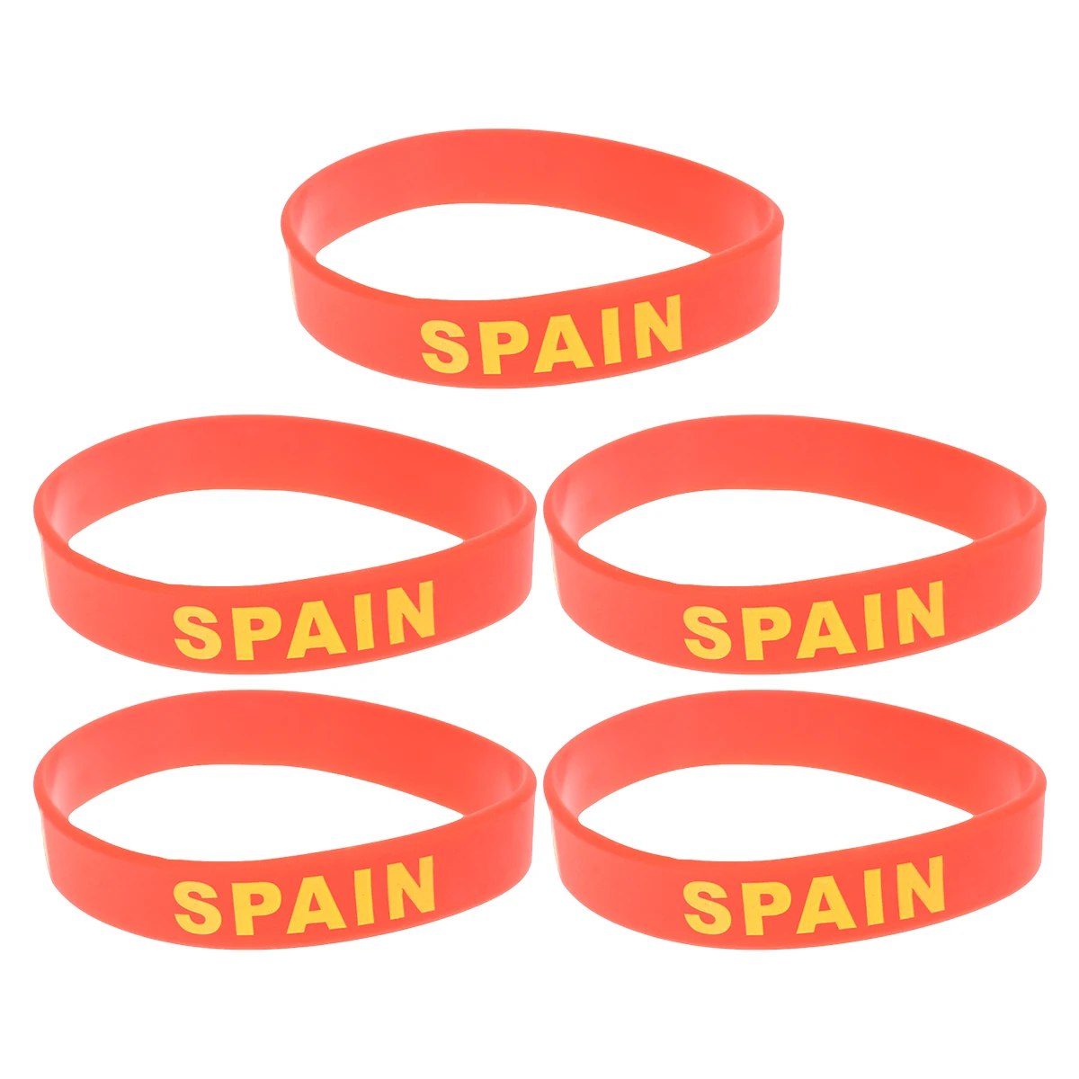 

5pcs Silicone Wristbands Bands Cuff Bracelets Australia Flag Decorative Team Sports Game Accessories Soft Durable One Size Fits