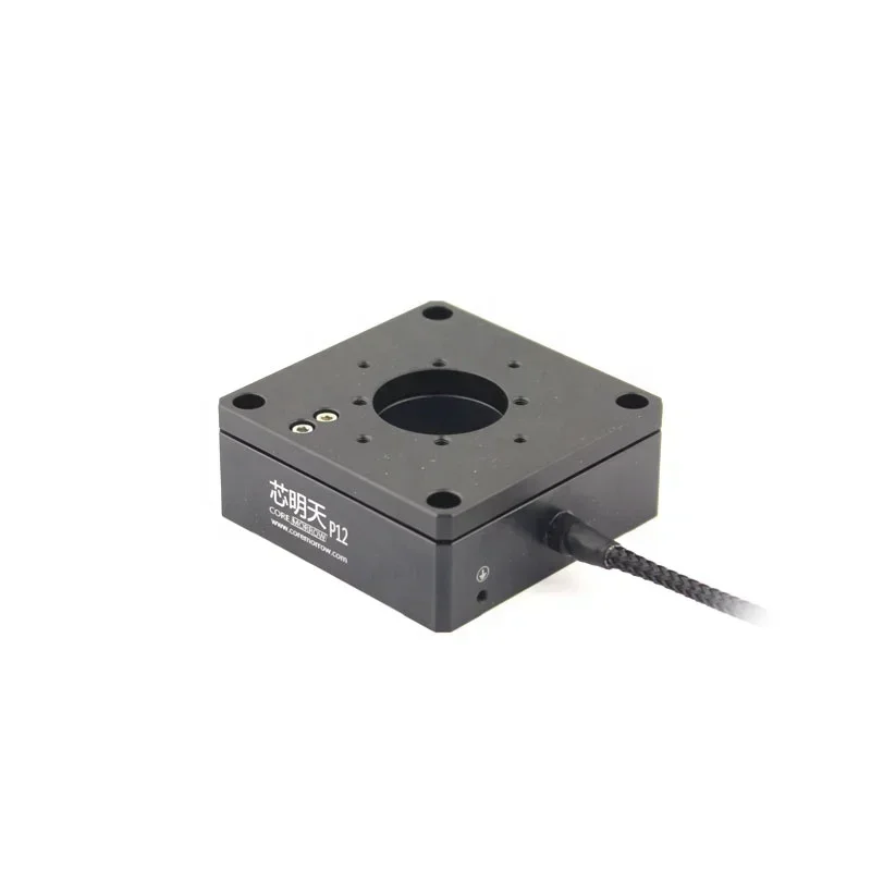 P12.X100S X Linear Piezo Nanopositioning Stage Specimen Scanning Stage With Aperture For Surface Measurement And Optical Capture