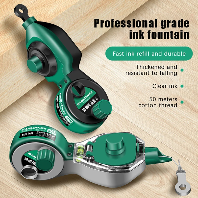 **1PC Durable Scribes Ink Draw Line Marker Ink Marker Construction Ink Fountain Hand-Operated Carpenter Tools