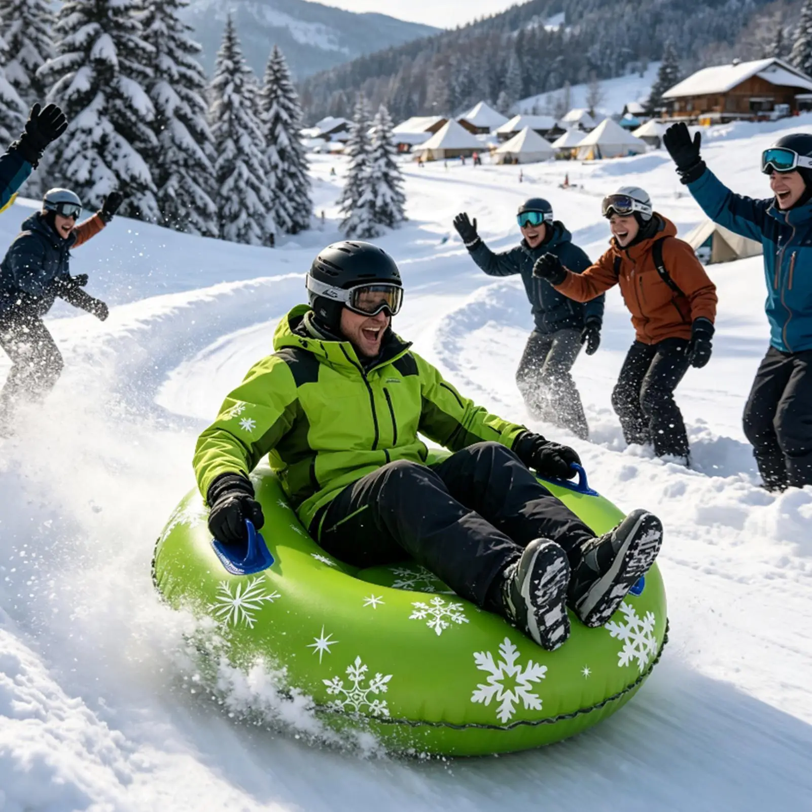 inflatable-snow-tube-sled-inflatable-outdoor-winter-fun-toys-with-handles-snowmobile-tube-sled-for-kids-adultsoutdoor-ski-resort